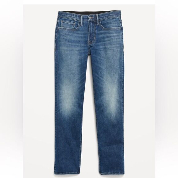 Men’s Old Navy 360 Stretch Denim Straight Leg‎ Jeans in Medium Wash - Picture 3 of 12